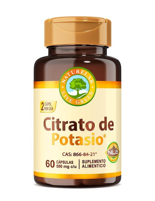 Citrato de Potasio Naturelab de 60 cápsulas