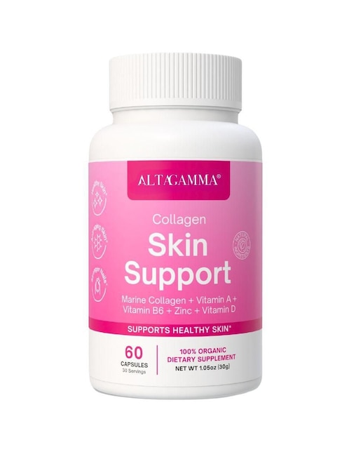 Collagen Skin Support Altagamma con colágeno hidrolizado sabor pescado de 60 cápsulas