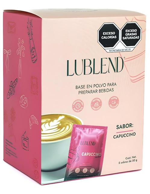 Bebida en polvo Capuccino de Frapuccino Lublend 10 sobres de 50g cada uno