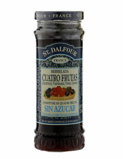 St. Dalfour Mermelada Cuatro Frutas Sin Azúcar 284g