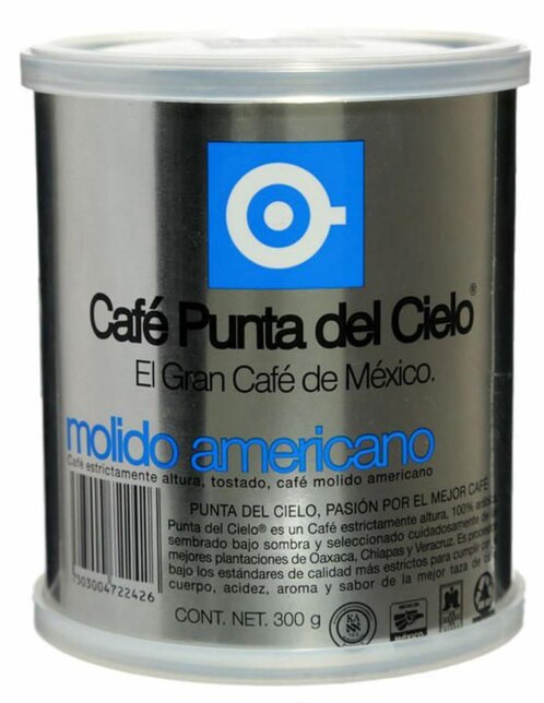 Punta del Cielo Lata de Café Molido Americano 300 g en