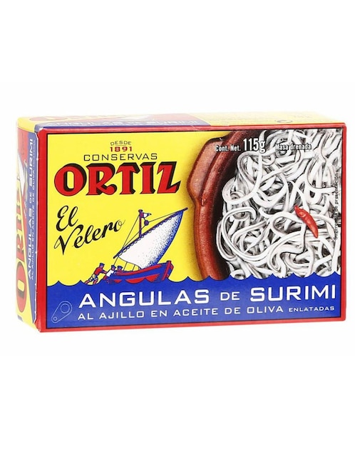 Angulas de Surimi en Aceite de Oliva Conservas Ortiz 115 g