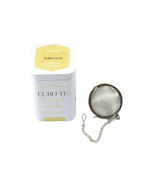 Te Blanco Euro Té Lata con Infusor Set 20 g