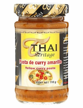 Imagen de producto PASTA CURRY AMARILLO THAI HERITAGE .110