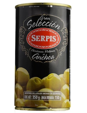 Aceitunas Rellenas De Anchoa Serpis 350 G