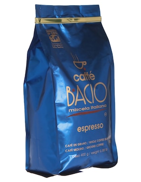 Café espresso de grano sabor natural de México Bacio Miscela Italiana 400 g