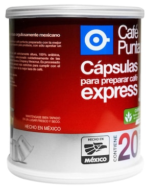 Cápsulas para café Express Punta del Cielo 100 g