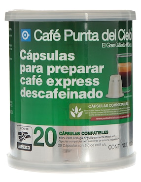 Cápsulas De Café Punta Del Cielo 100 G