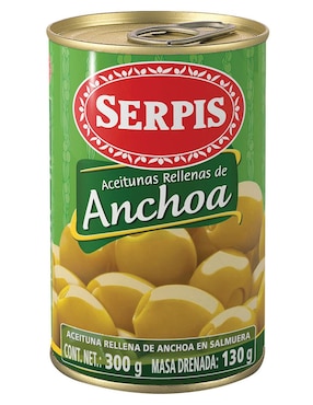 Aceitunas Rellenas De Anchoas Serpis 300 G