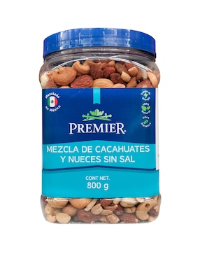 Nueces Mixtas Sin Sal Premier 800 G