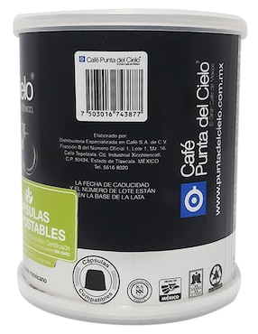 Cápsulas para café express Punta del Cielo 100 g