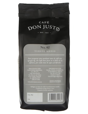Café molido sabor natural de México Don Justo No. 02 Tueste Medio 500 g