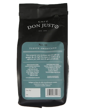 Café molido sabor natural de México Don Justo No. 01 Tueste Americano 500 g