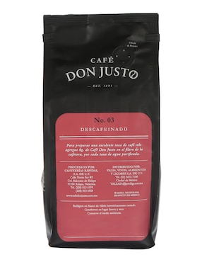 Café molido sabor natural de México Don Justo No. 3 Descafeinado 500 g