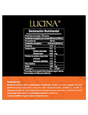 Tisana frutal Lucina 250 g Tangerina Damasco