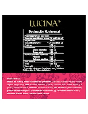 Tisana frutal Lucina 250 g Pasión y Pétalos