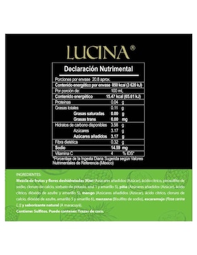 Tisana frutal Lucina 250 g Verde Extravaganza