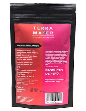 Antioxidante energetizante Terra Mater Acai 100 g