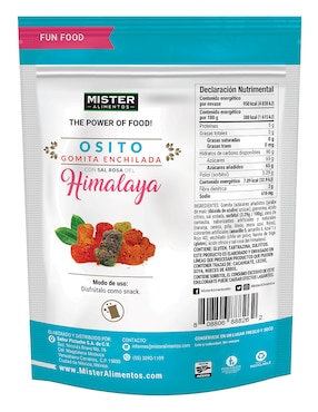 Gomitas de grenetina enchiladas con sal rosa del himalaya Mister 250 g