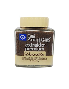 Café liofilizado sabor vainilla de México Punta Del Cielo 110 g