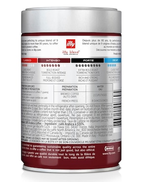 Café molido sabor natural Illy 250 g