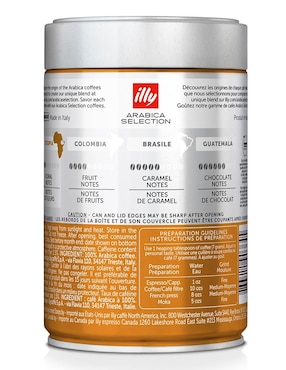 Café de grano sabor natural Illy Etiopia 250 g