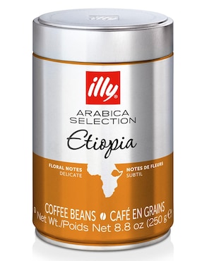 Café de grano sabor natural Illy Etiopia 250 g