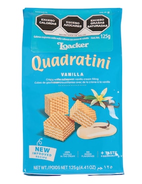 Galletas De Vainilla Loacker Quadratini