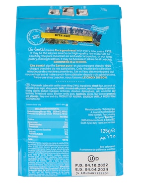 Galletas de vainilla Loacker Quadratini