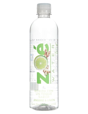 Agua Natural Zoé Water Sabor Jengibre Y Limón