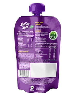 Puré de manzana, camote y zanahoria Smiley Kids 90 g