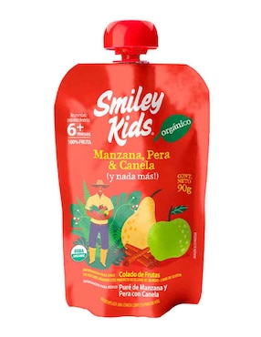 Puré De Manzana, Pera Y Canela Smiley Kids 90 G