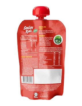 Puré de manzana, pera y canela Smiley Kids 90 g