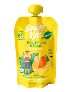 Puré De Pera, Plátano Y Mango Smiley Kids 90 G