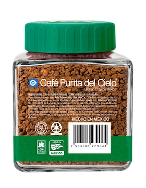 Café soluble sabor natural de México Punta Del Cielo 110 g
