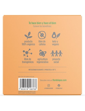 Té herbal en sachet Flor de la paz Buen provecho 19.2 g