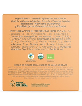 Té herbal en sachet Flor de la paz Buen provecho 19.2 g
