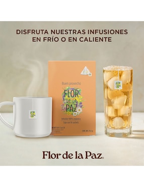 Té herbal en sachet Flor de la paz Buen provecho 19.2 g