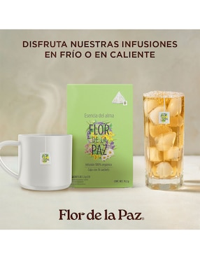 Té manzanilla y menta en sachet Flor de la Paz Esencia del alma 19.2 g