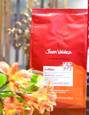Café molido sabor durazno de Colombia Juan Valdez 250 g