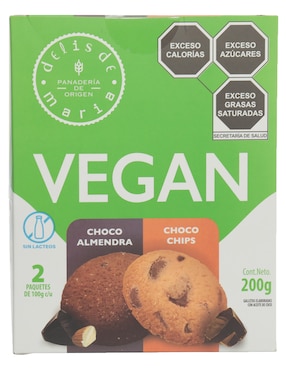 Galletas de choco almendra y choco chips Delis De Maria Vegan