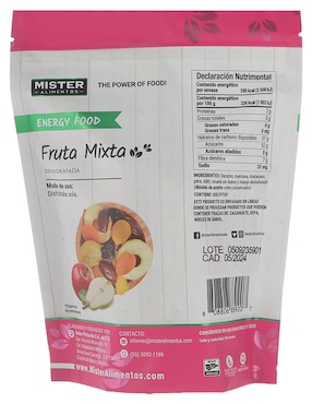 Fruta mixta deshidratada Mister Natural 250 g