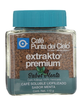 Café soluble sabor menta de México Punta Del Cielo 110 g