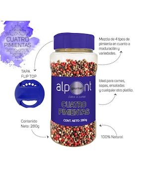 Cuatro pimientas Alpont 280 g