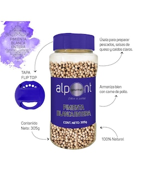 Pimienta blanca entera Alpont 305 g
