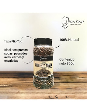 Pimienta negra entera Pontino 300 g