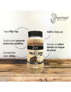 Pimienta negra molida Pontino 300 g