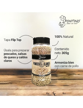 Pimienta blanca Pontino 305 g