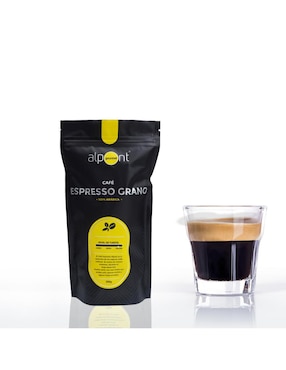 Café espresso de grano sabor tostado de México Alpont Gourmet espresso 250 g