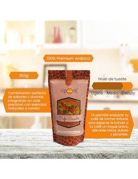 Café americano molido sabor canela de México Alpont Gourmet 250 g